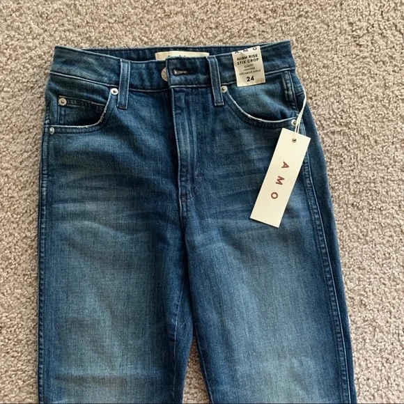 AMO High Rise Stix Crop Skinny Jeans